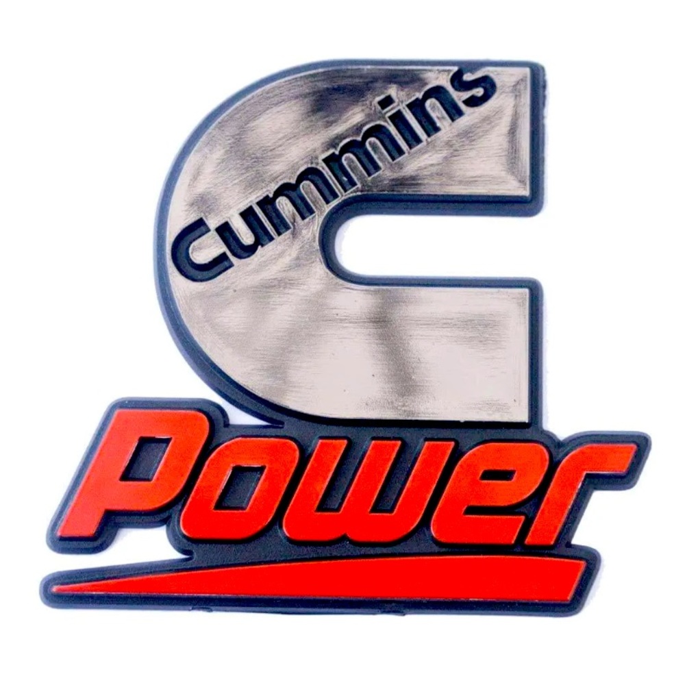 🚛 New BDA Cummins Diesel Engines Power Badge Emblem Decal chrome adhesive